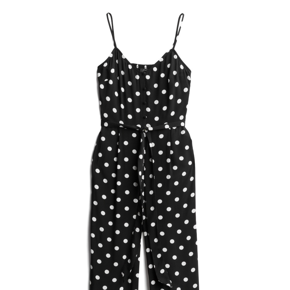 J. CREW Valentine Button Detail Jumpsuit - Stitch